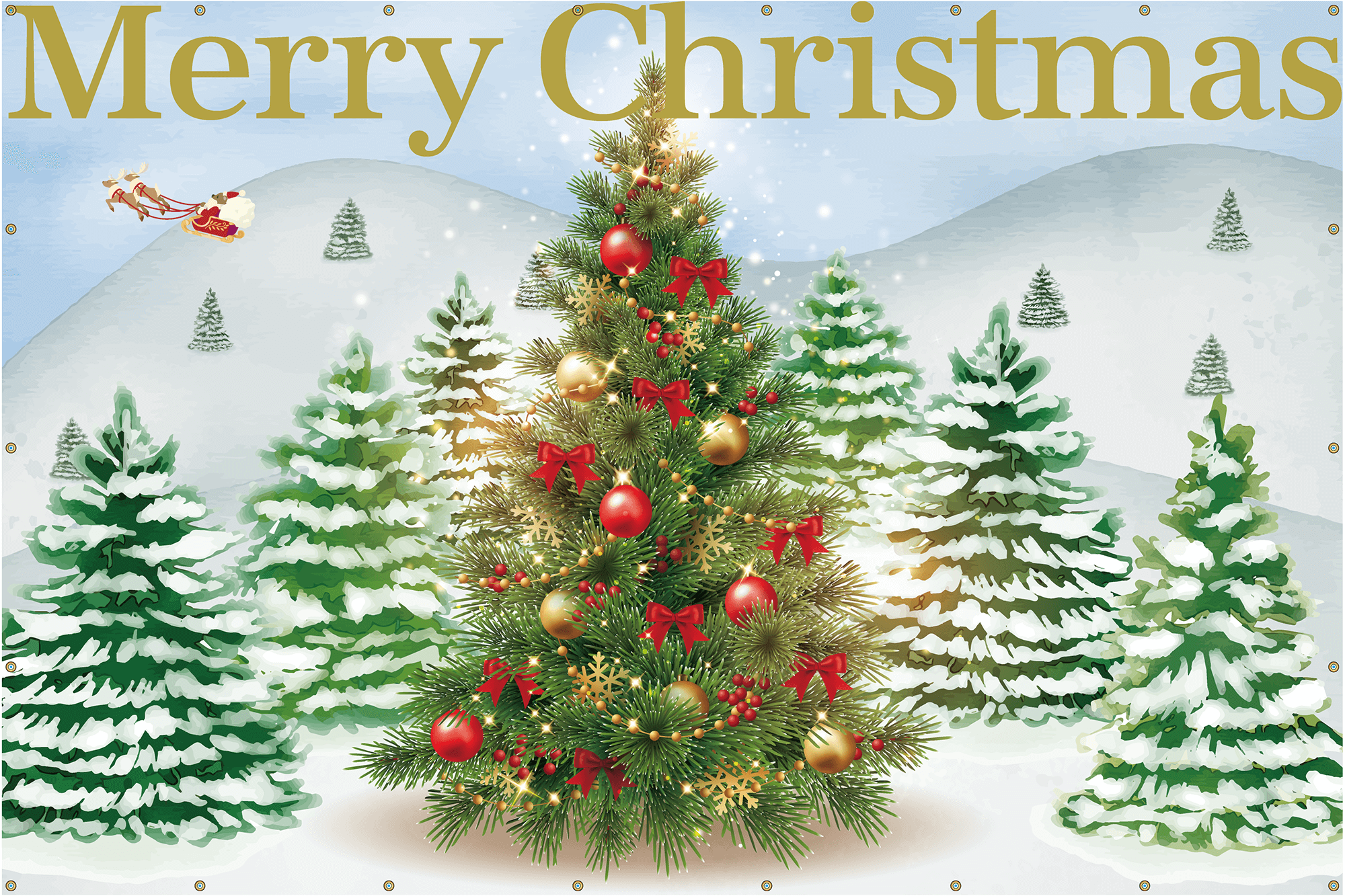 フォトスポット幕 【クリスマス幕 B】 イベントに