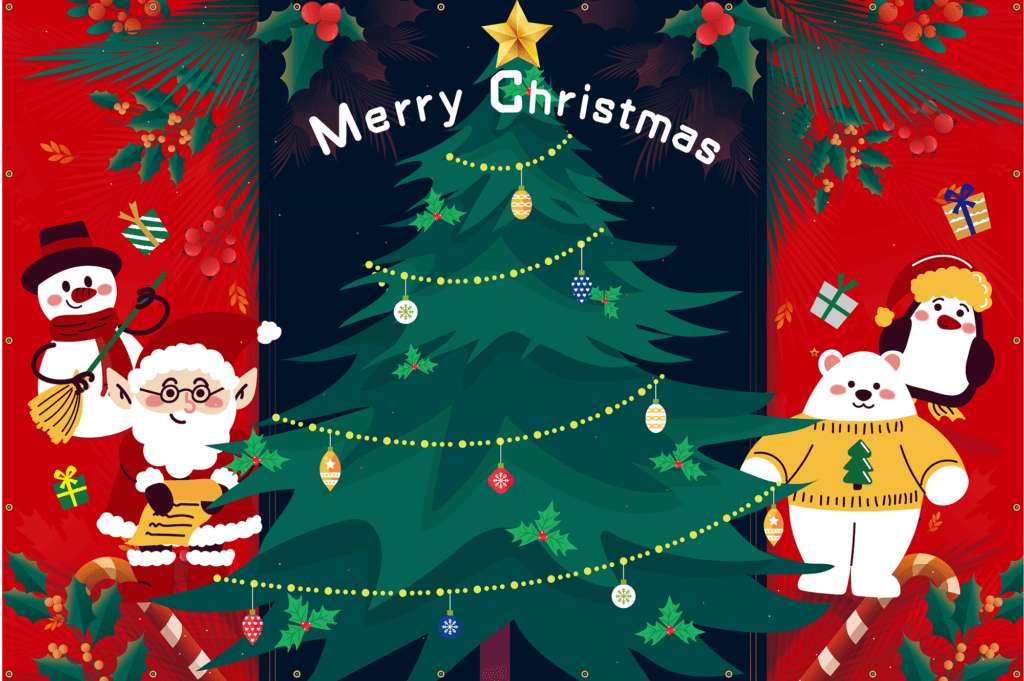 クリスマス幕Cデザイン